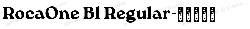 RocaOne Bl Regular字体转换